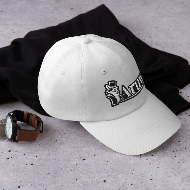 casquette brodé aruw original blanc